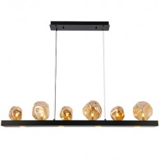 Φωτιστικό Κρεμαστό 6xG9 230V Μαύρο 955ROCK6